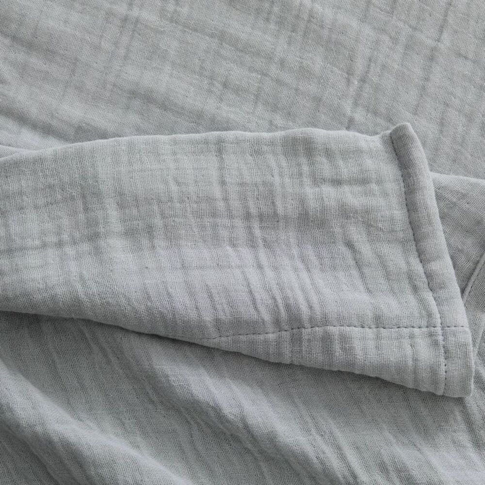 Open Box - Calm -  King Gauze Sheet Set Stone Gray Gray - Picture 4 of 4